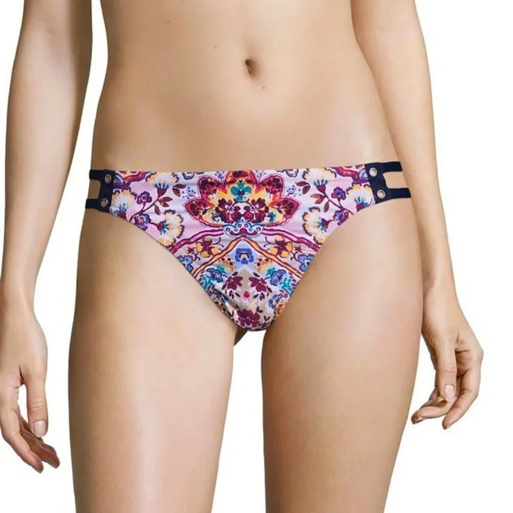 NWT Nanette Lepore Festival Folkloric Triangle Top & Bikini Bottom Medium M
